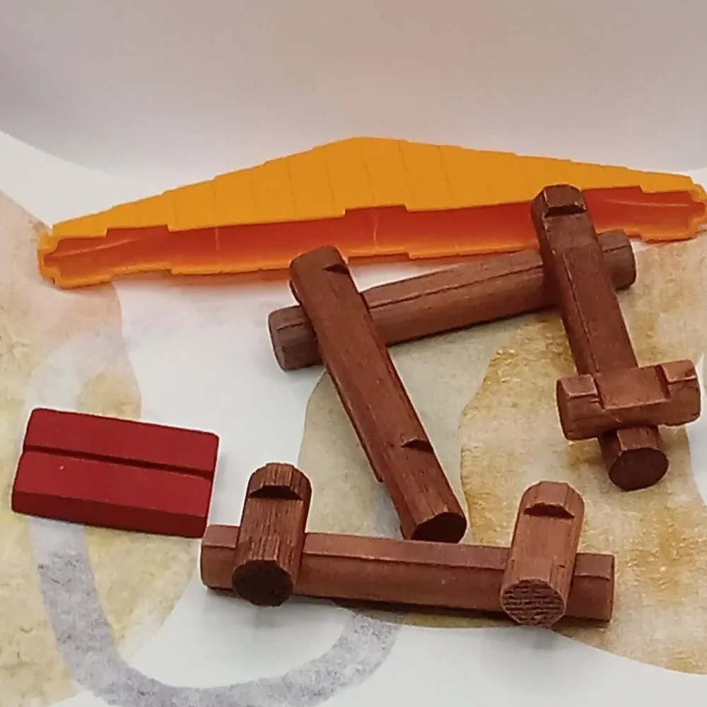 Lincoln Logs Building Parts Only Mini Lot